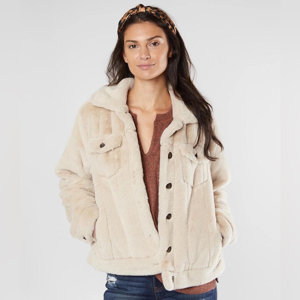 Ci Sono Teddy Jacket - Cream